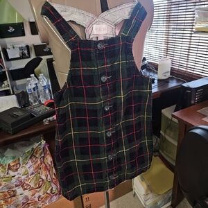 Place Green and Red Plaid Top